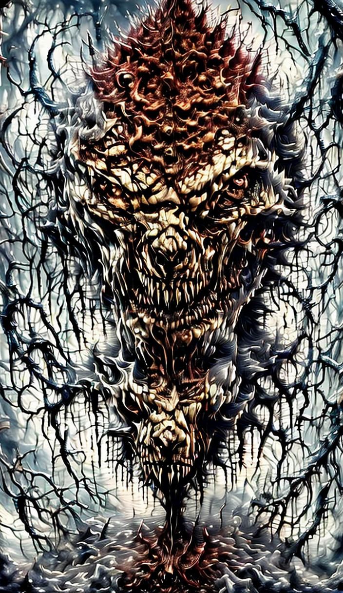 Woman's Agonized Transformation Under Moonlight