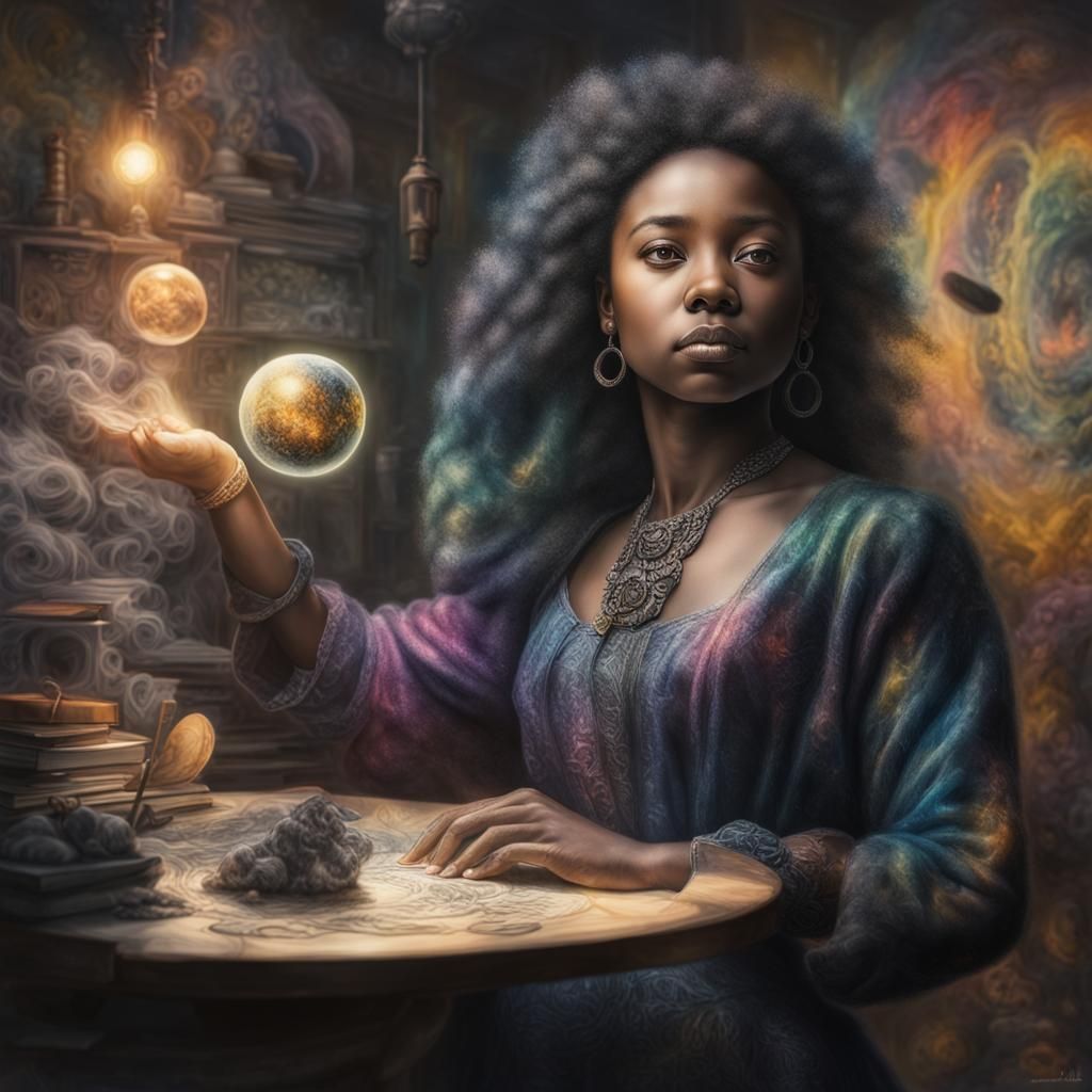 in the fortune teller's lair