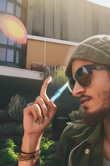 Mystic Marijuanacore Lady in a Photorealistic Fantasy