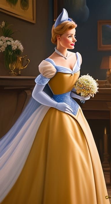 Cinderella and Zootopia in Beatrix Potter Style