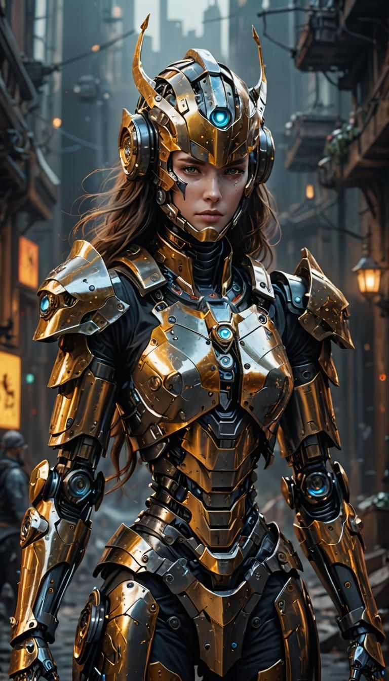 Ethereal Metalborn Fantasy Robot Knight