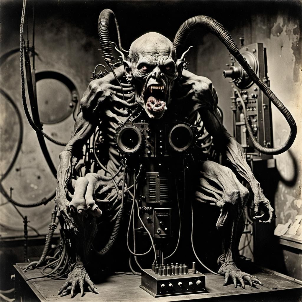 Repulsive Undead Abomination in Derelict Laboratory