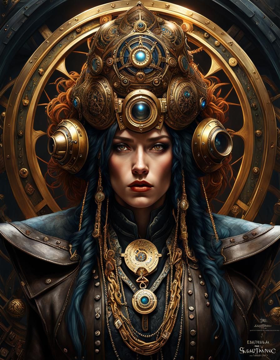 Dark Shaman in steampunk