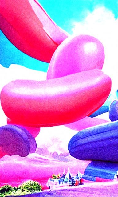 Bouncy Castle Magic: Detailed Matte Painting in 3D