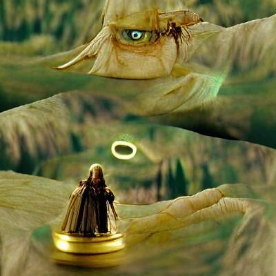 Ring of Power with Elvish Script