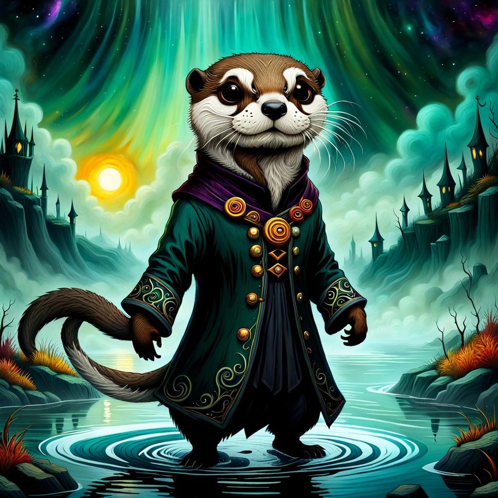 Battle Otter in a Magical Fantasy World