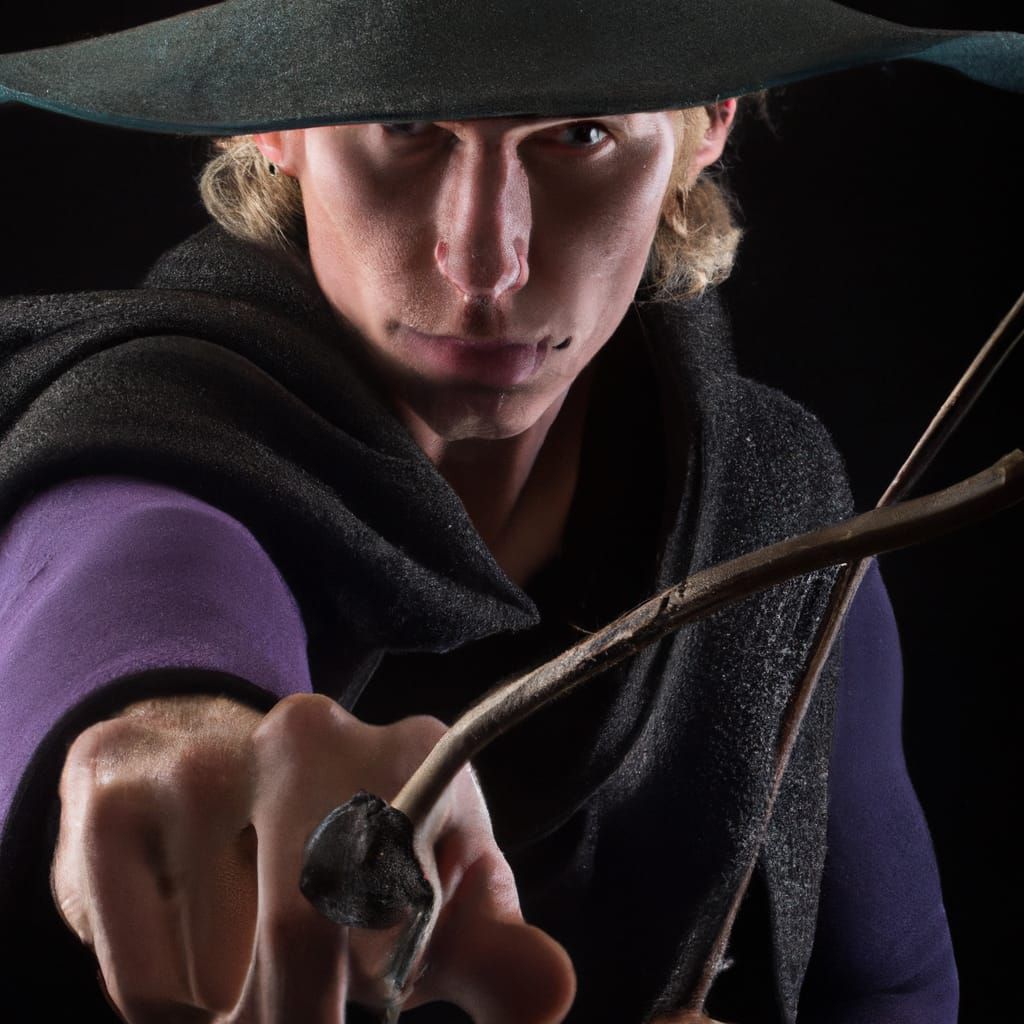 Half-Elf Witch Hunter Generated by AI