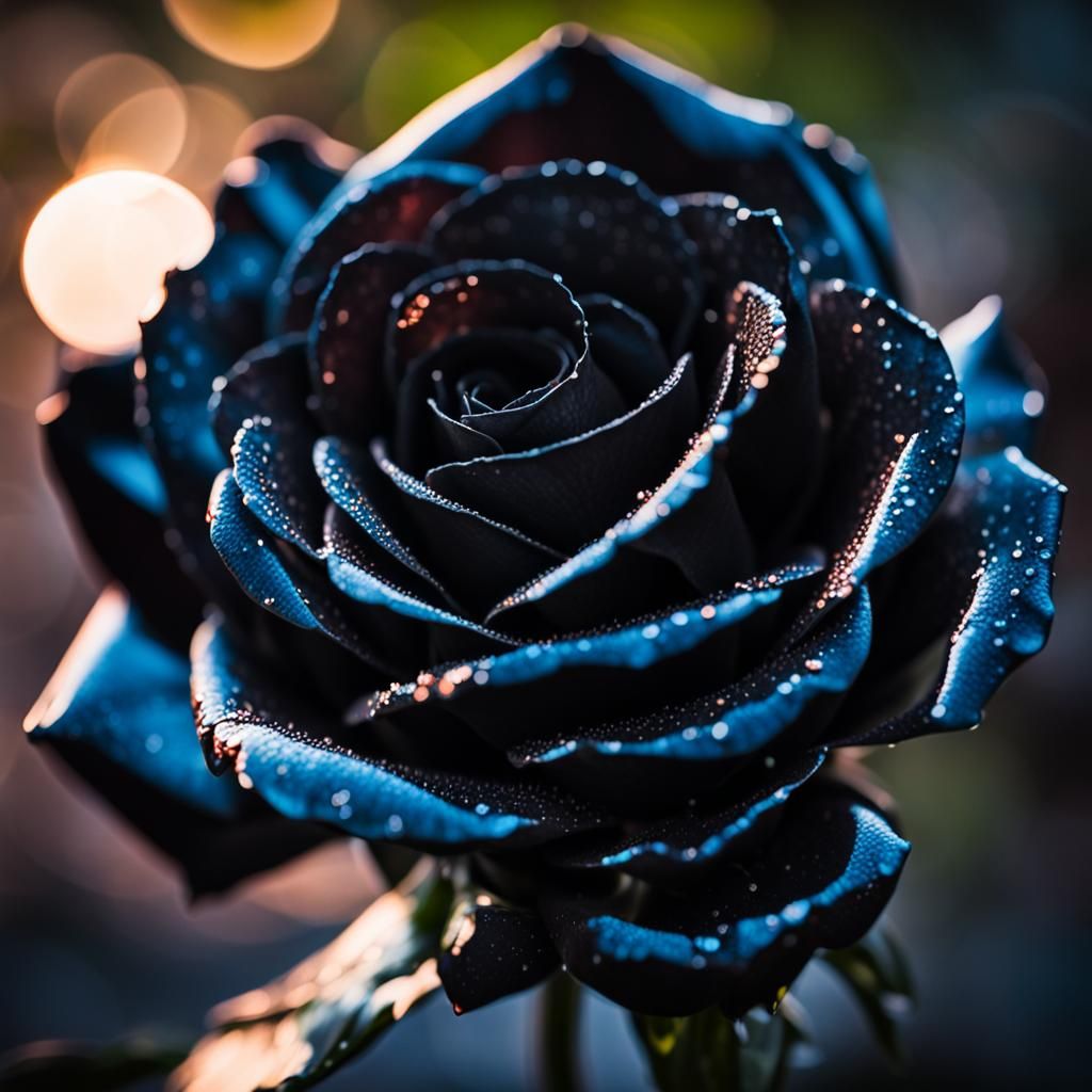 Dark Glass Rose in Professional Photography