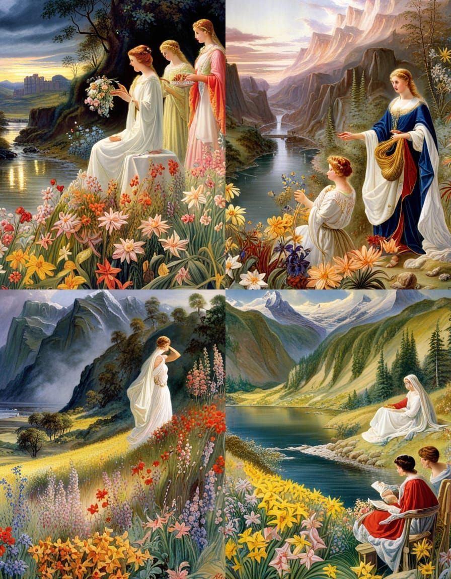 Surreal Visionary Scene in Bosschart Style