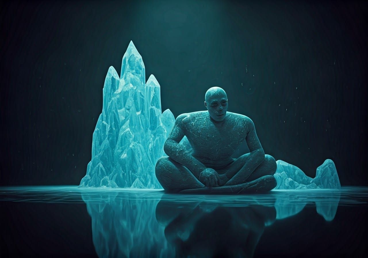 Whimsical Humanoid Entities in Glitchcore Style