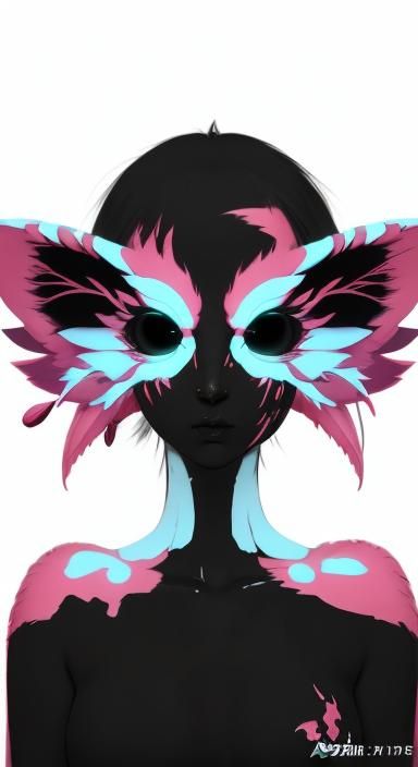 Cute Monster Girl in 3D Anime Style