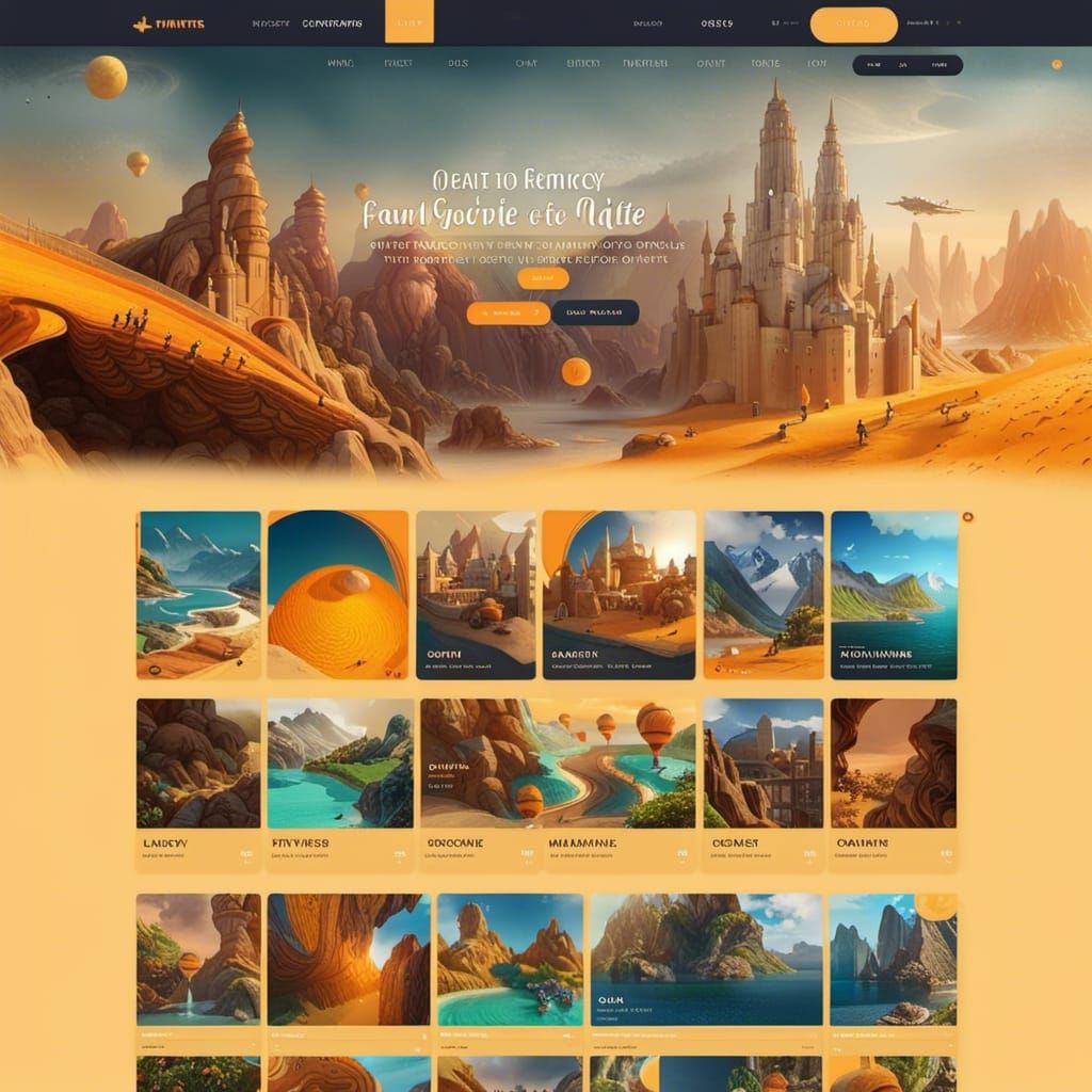 Travel Agency Website Design in Detailed Matte Painting