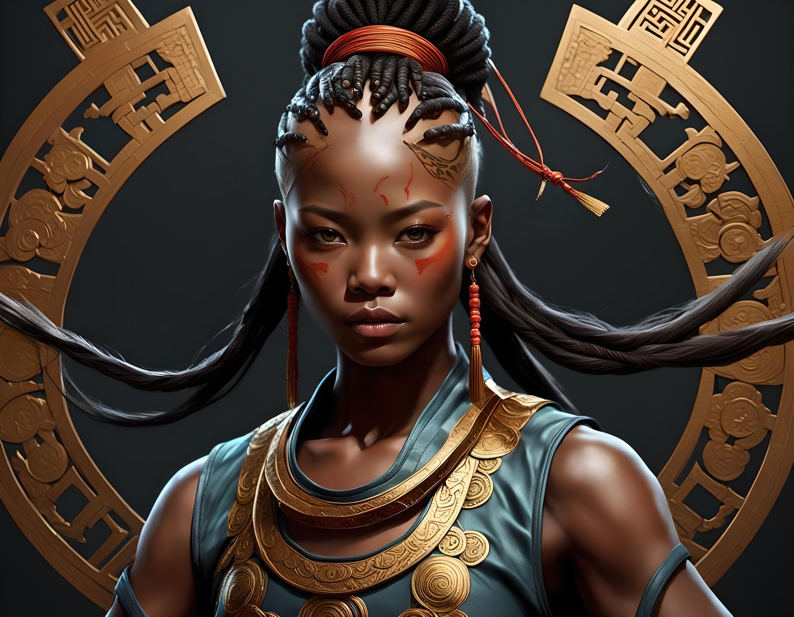 Hyperrealistic Earth Shaolin Portrait in 8K Resolution