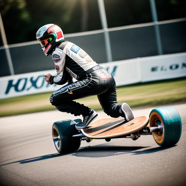 Custom Car Wheel Skateboards Racing: Professional Photograph...