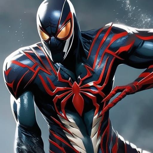 Hyperrealistic Venom Spiderman Concept Art