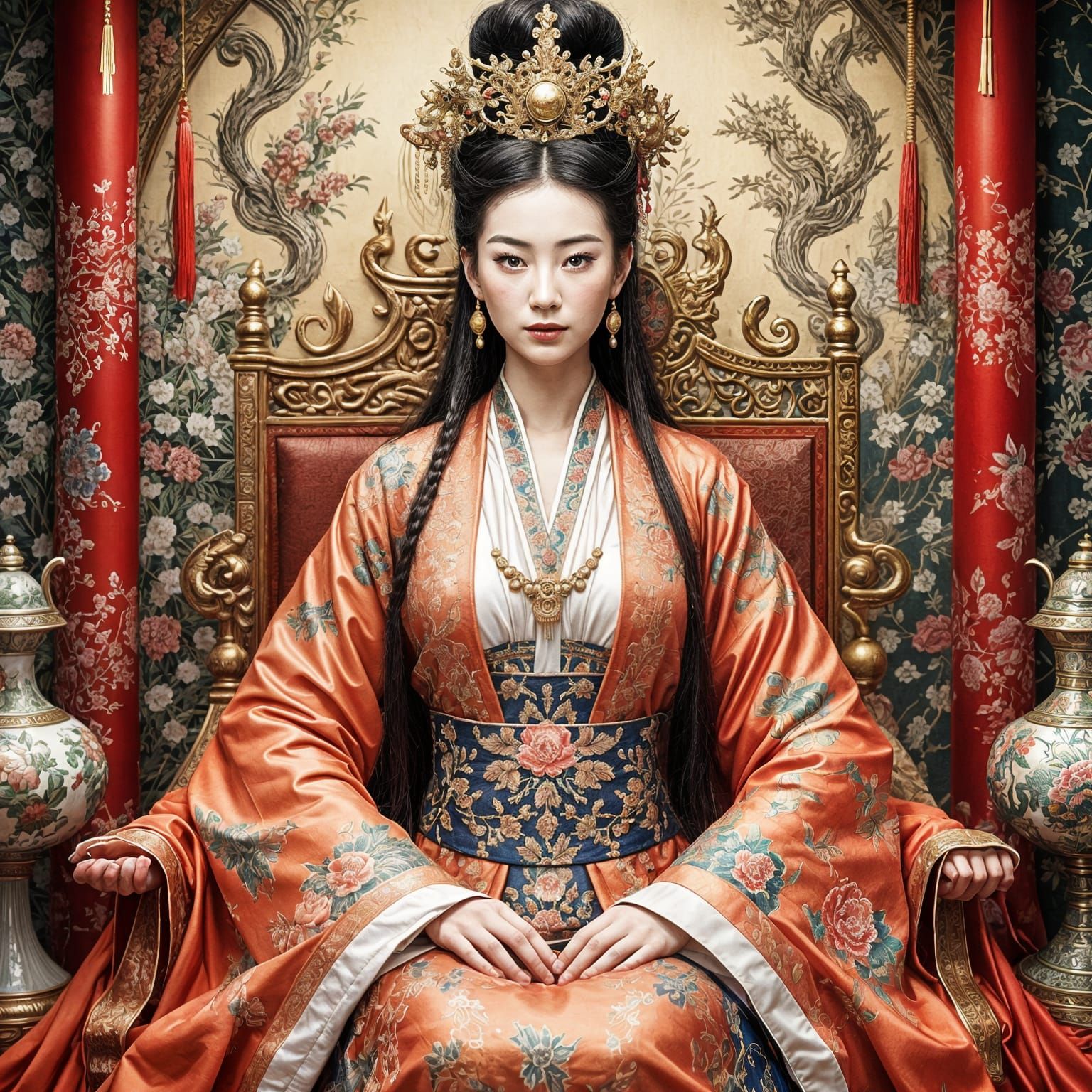 Elegant Song Dynasty Chinese Empress