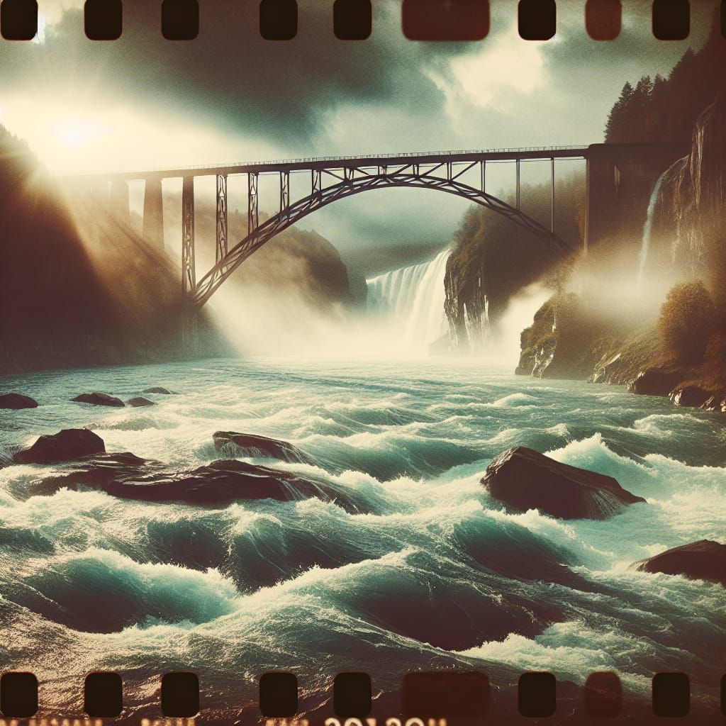 Cinematic Bridge Over Troubled Waters on 35mm Film