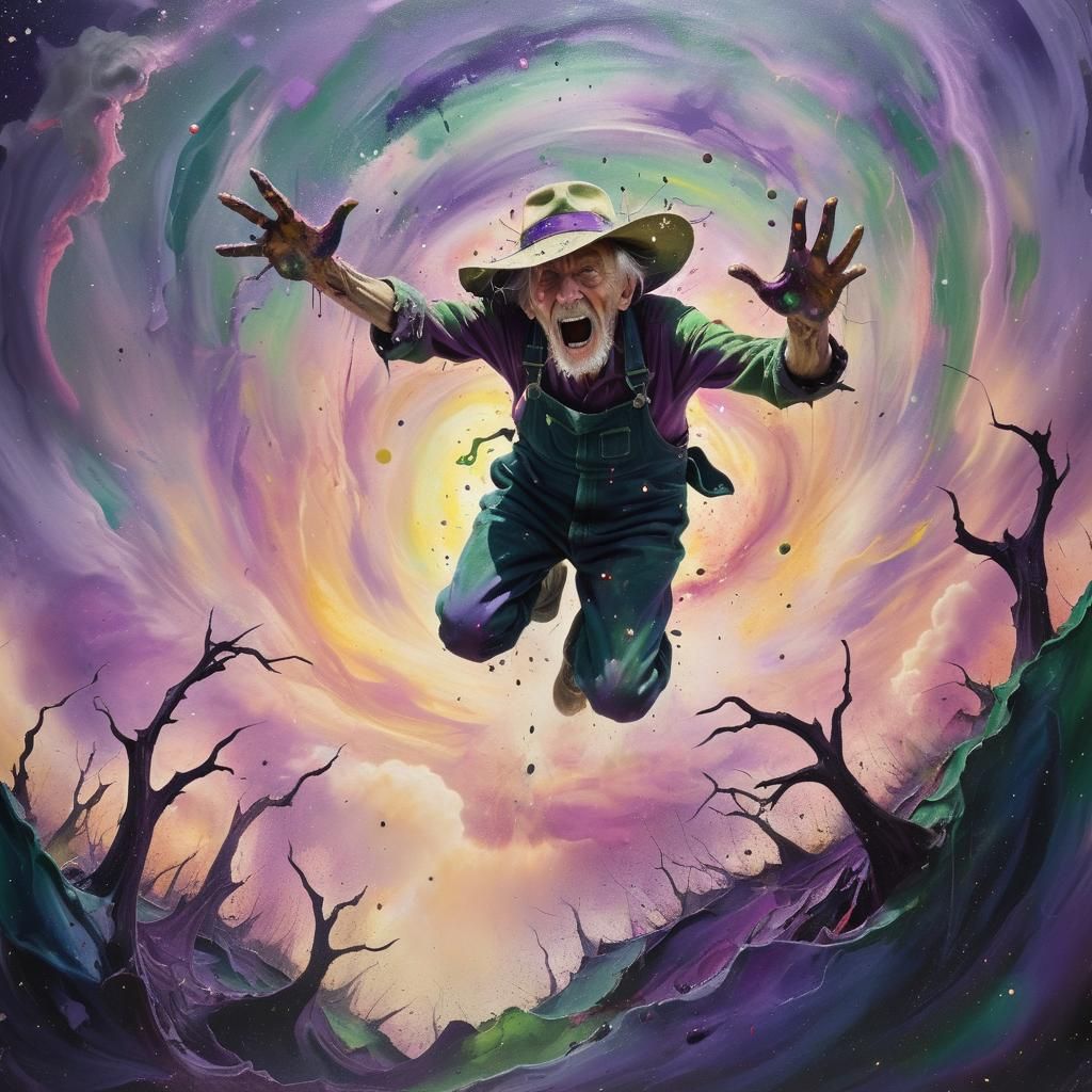 Hallucinatory Dream: Abstract Expressionist Cosmic Horror