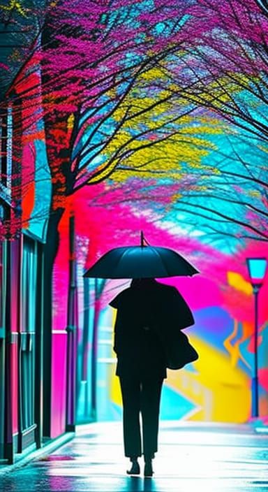 Girl under an Umbrella