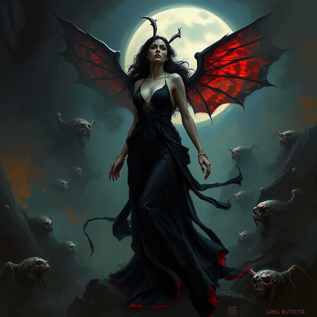 Aphrodite in Dark Fantasy Style