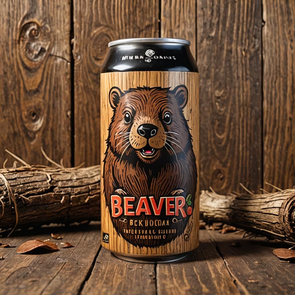 Kiwi Cold Brew with Beaver Design