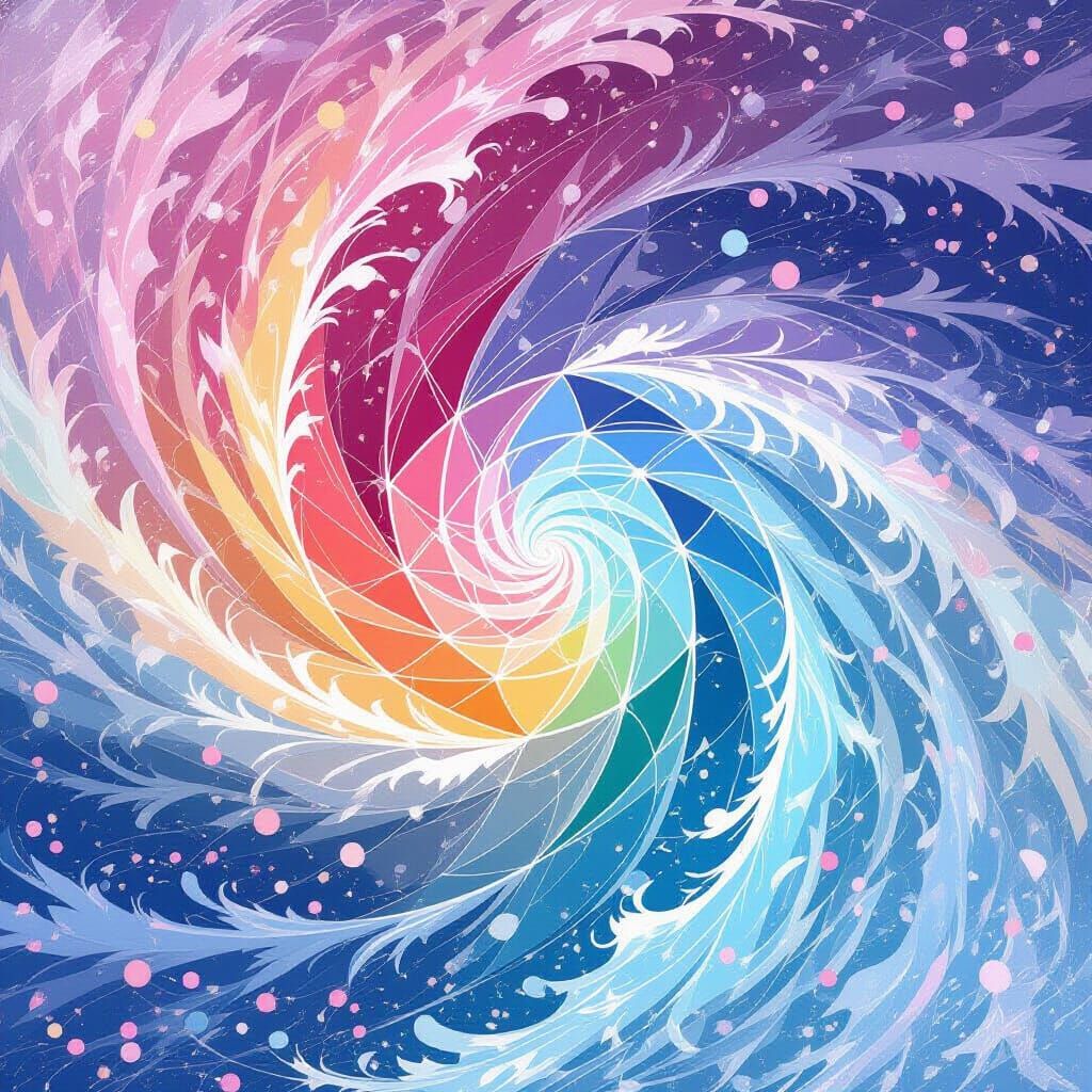 Mesmerizing Photonic Energy Waves in Anime Style