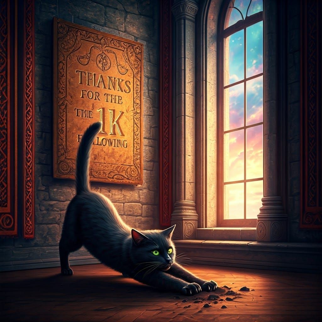 Cat Mischief: Magical Sign in Grand Castle Room