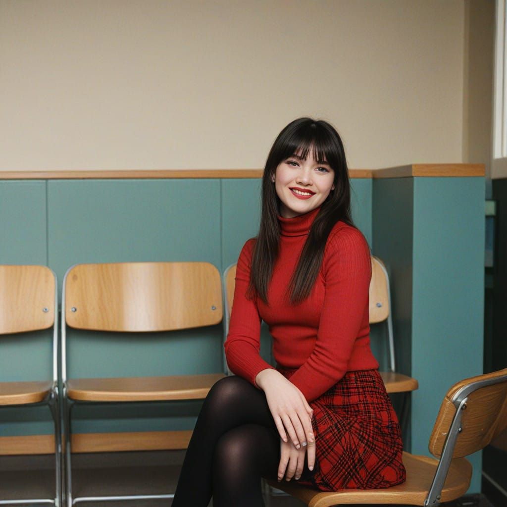 Captivating Teenage Beauty in Cinematic Film Style