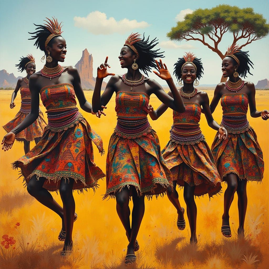 Savannah Celebration in Vibrant African Style
