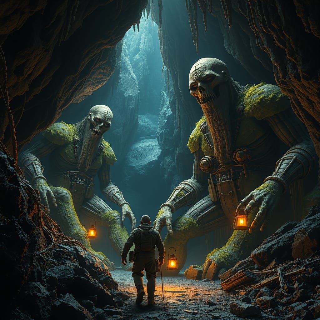 Speleologists Encounter Ancient Guardians in a Colossal Cave