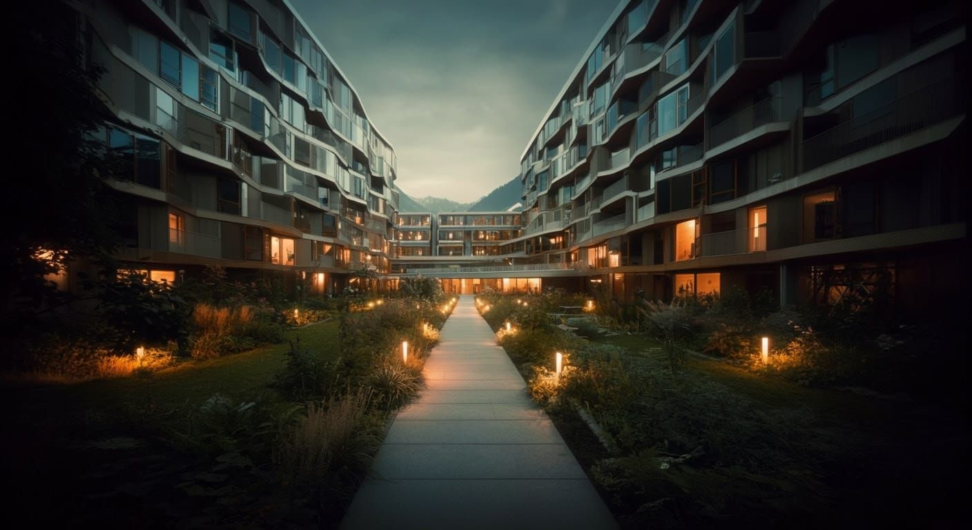 Sustainable Futuristic Social Housing in Lush Gardens, Innsb...