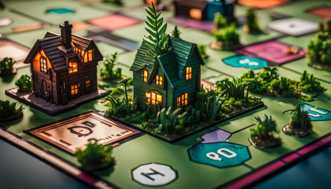 Animated Board Game in Digital Painting Style