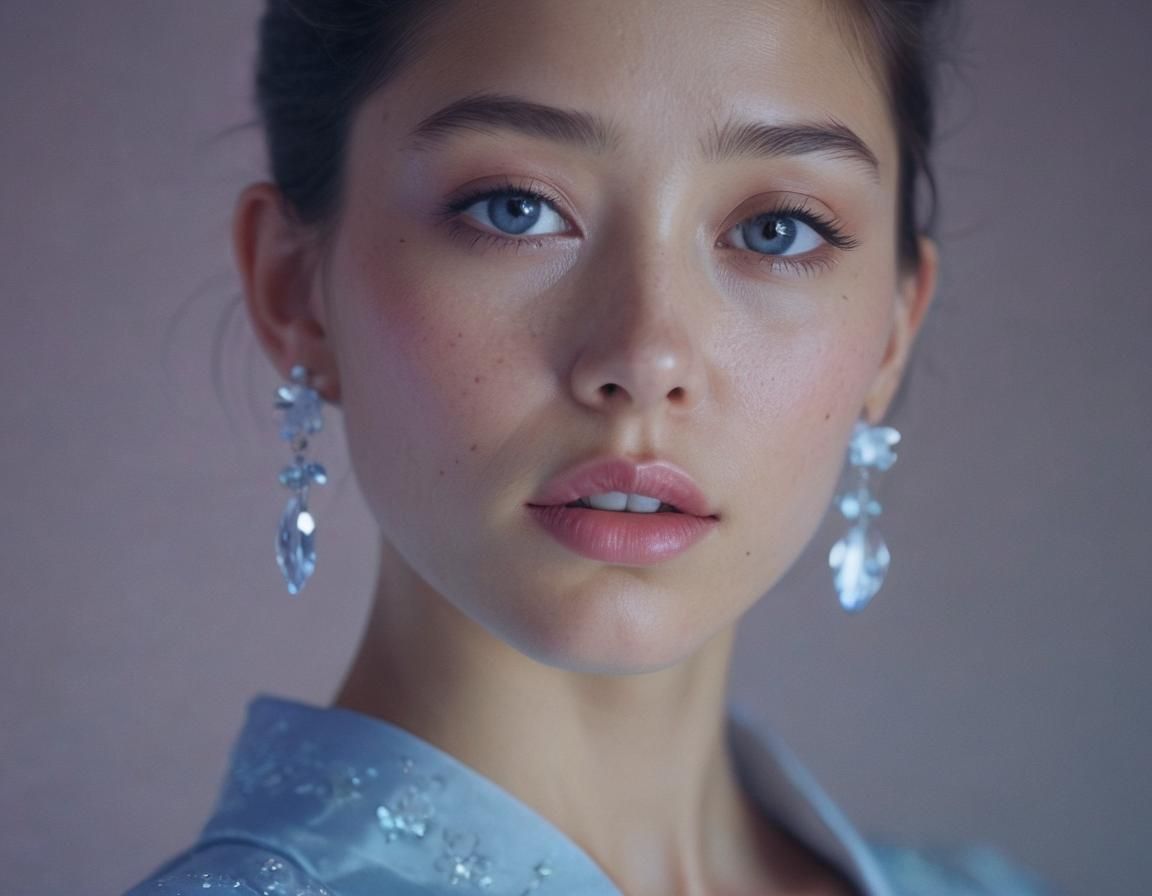 Ethereal Woman Portrait in Cinematic Film Still