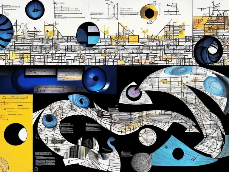 Abstract Graphic Score with Geometric Elements