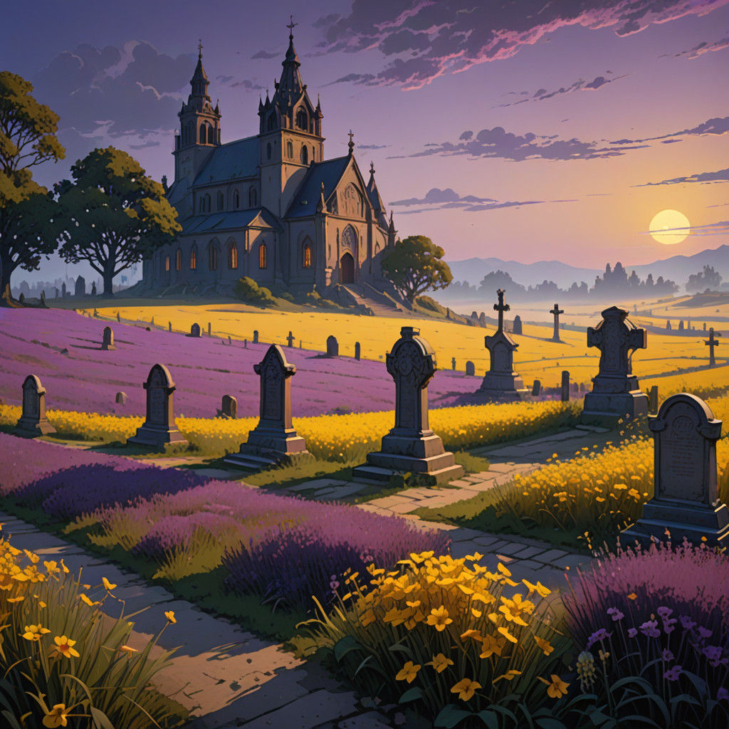 Ethereal Slavic Church Under Starry Night Sky