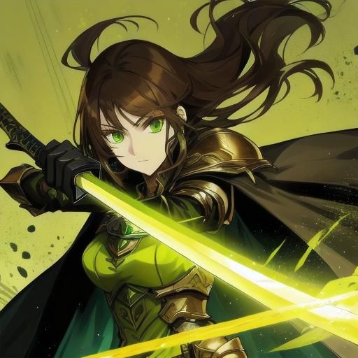 Githyanki Warrior Woman with Sword in Fantasy Style