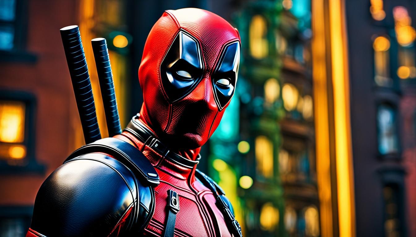 Deadpool's Klimt-Inspired Window Exit in 8K