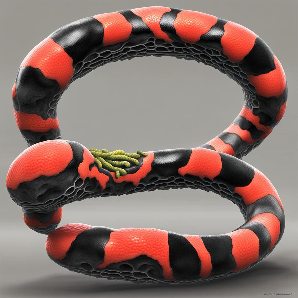 Alien Exoplanet with Coral Snake Creatures: Speculative Zool...