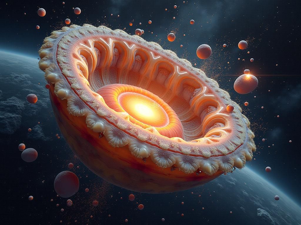 Cosmic Collision: Algorithmic Organic Galaxy Agate