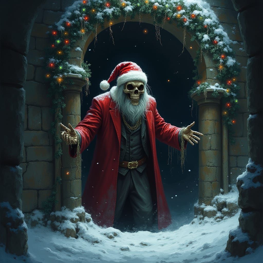 Crypt Keeper Santa Haunts Eerie Christmas Crypt