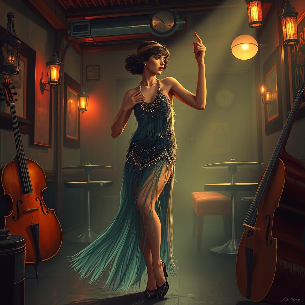 A 1920s speakeasy private bar