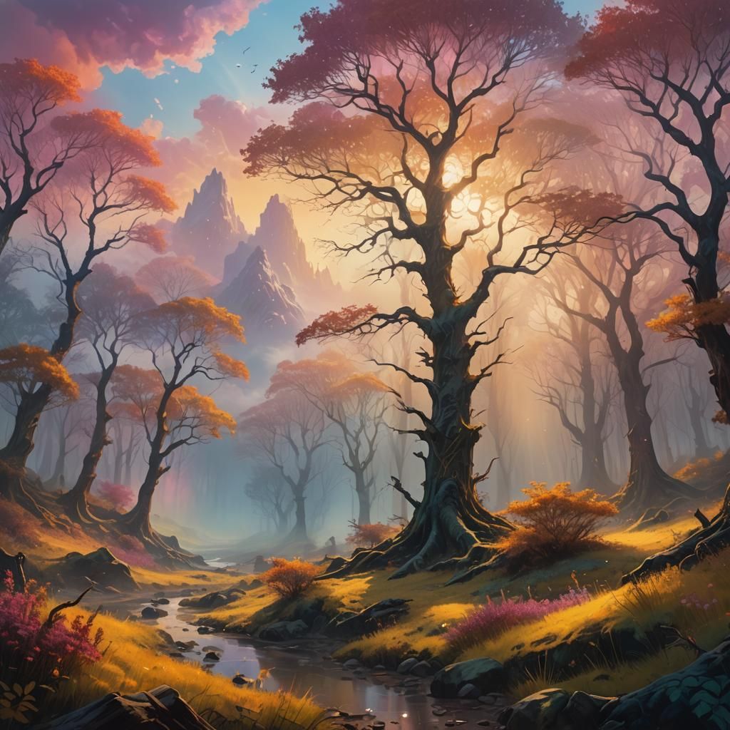 Dreamlike Figure Seeks Logan in Surreal Landscape