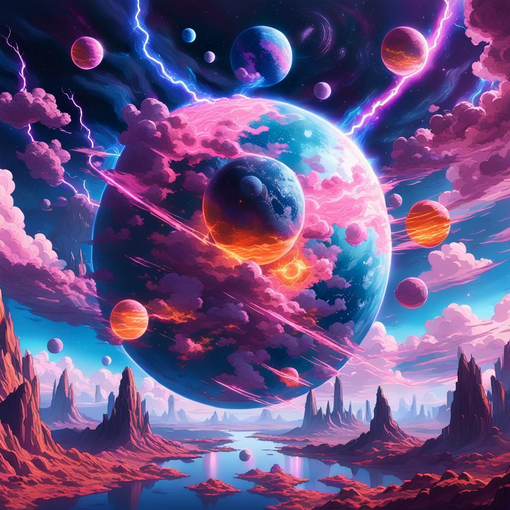 Dragon Ball World in Space: Fantasy Concept Art