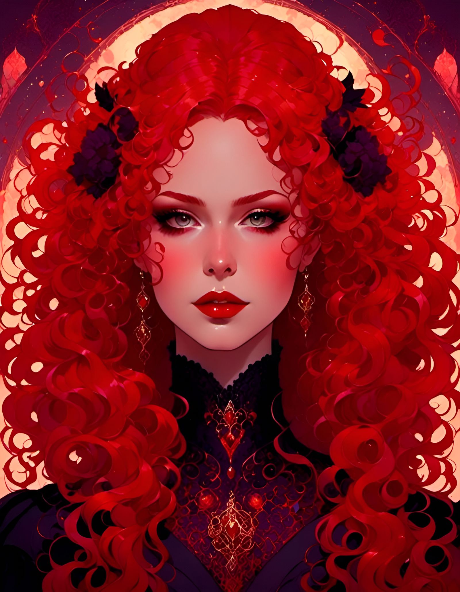 Victorian Vampire with Psychedelic Aesthetic