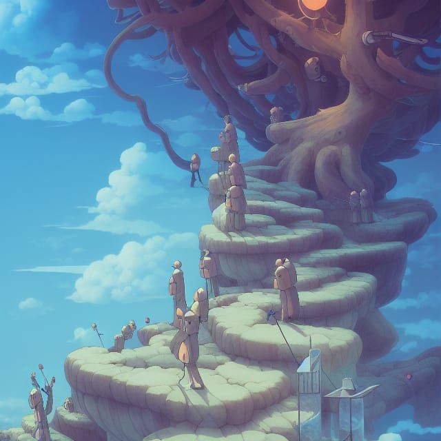 Ghibli-esque Landscape: A Digital Masterpiece