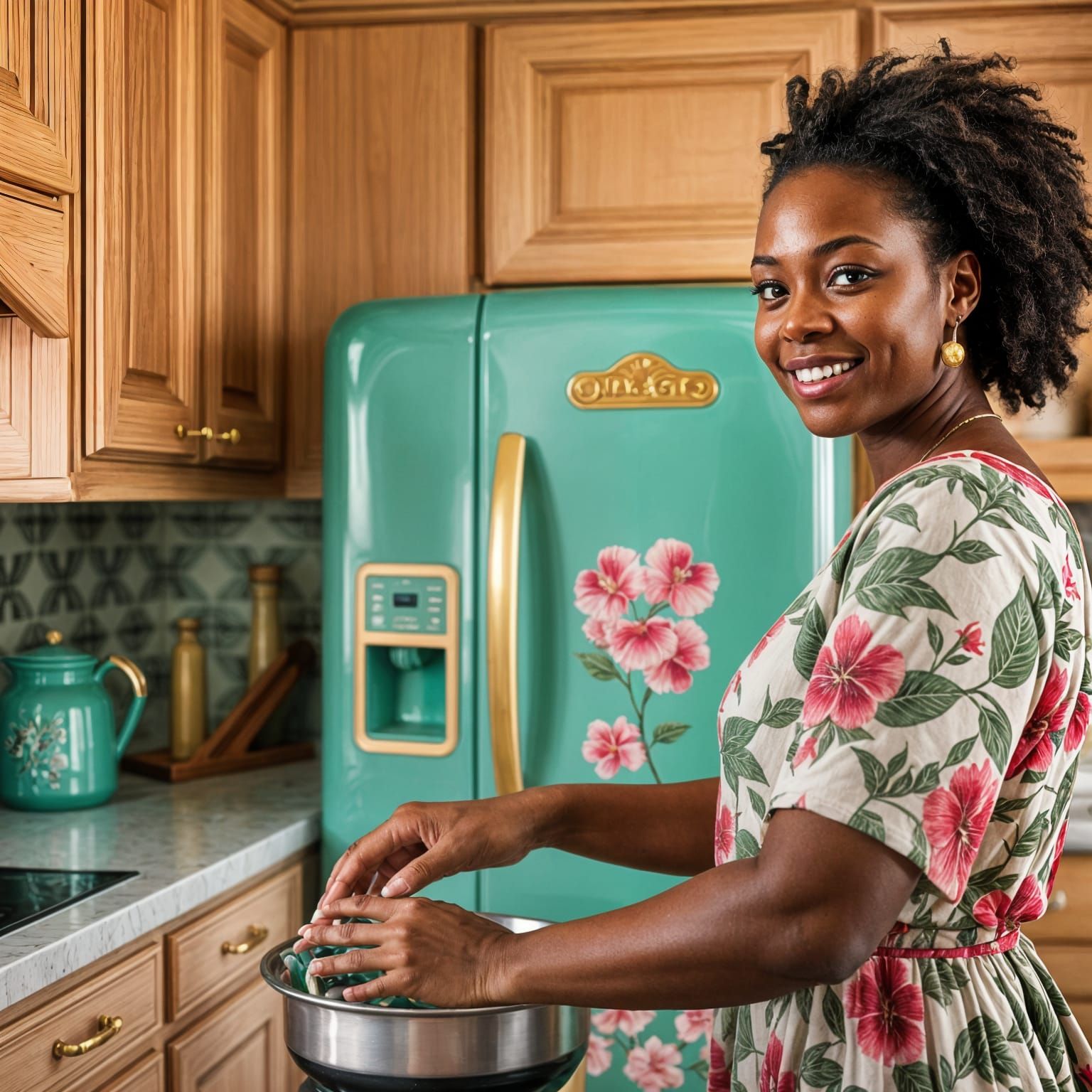 Exotic Kitchen in Earthy Ethnic Style with French Côte d'Azu...