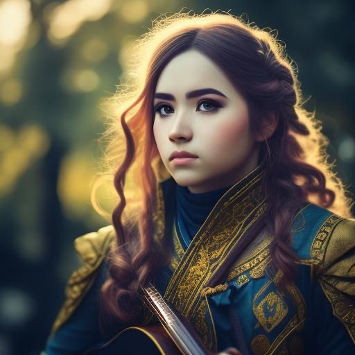 Female Bard Captured with Professional Photography Technique...