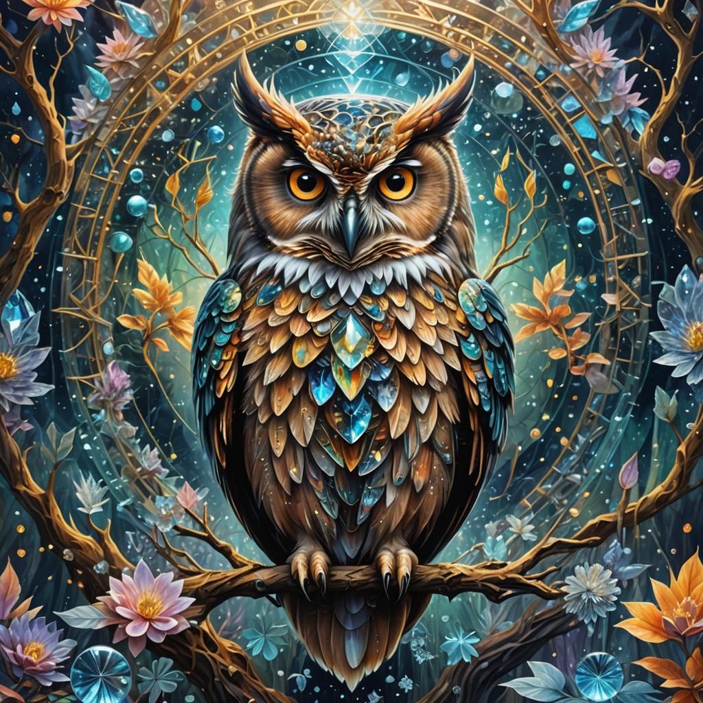 Owl in Primordial Waters: A Cosmic Illustration