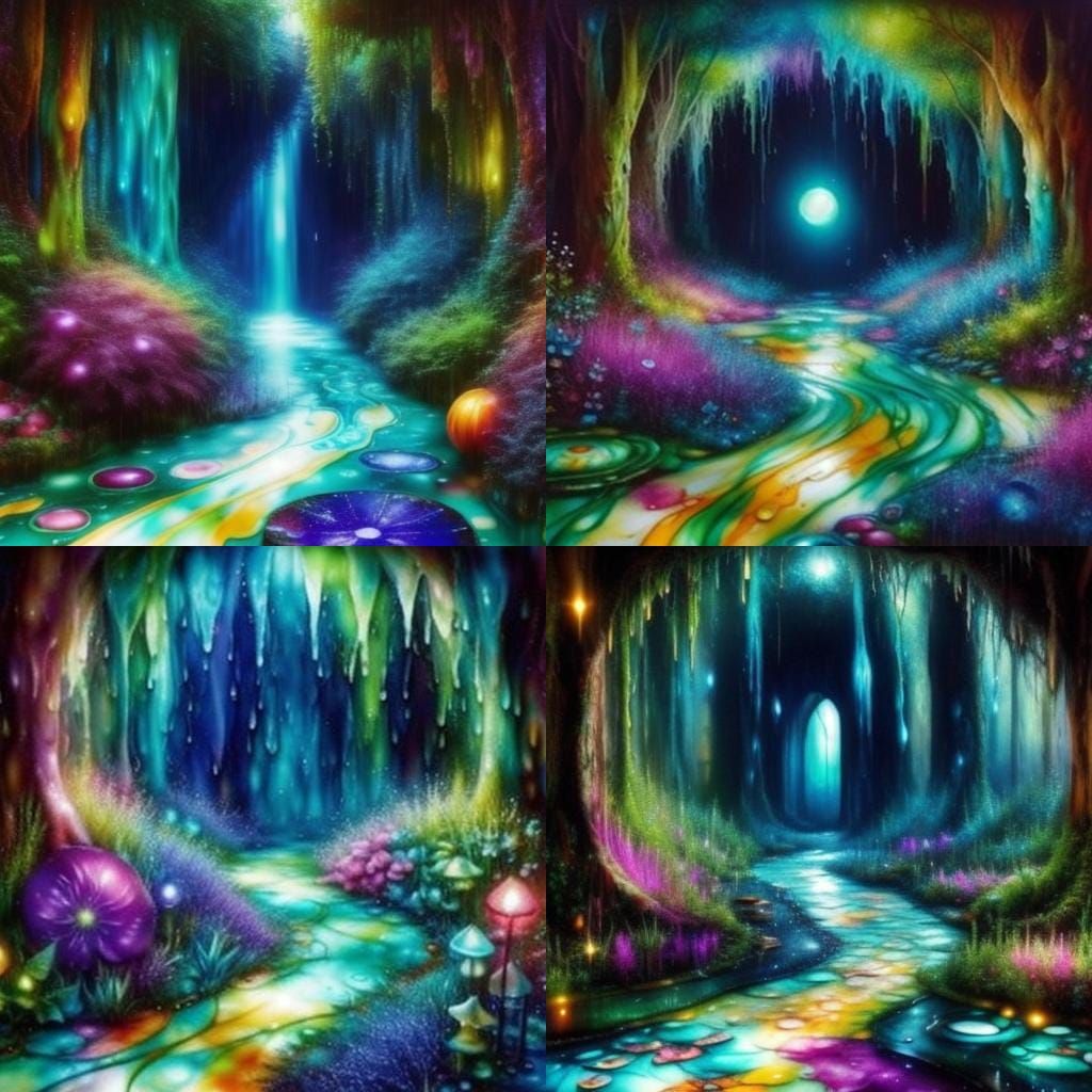 Psychedelic Fairy Sanctuary in Whimsical Valley