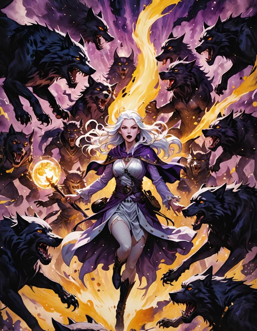 Manga-Inspired Anime Scene of Light vs Dark